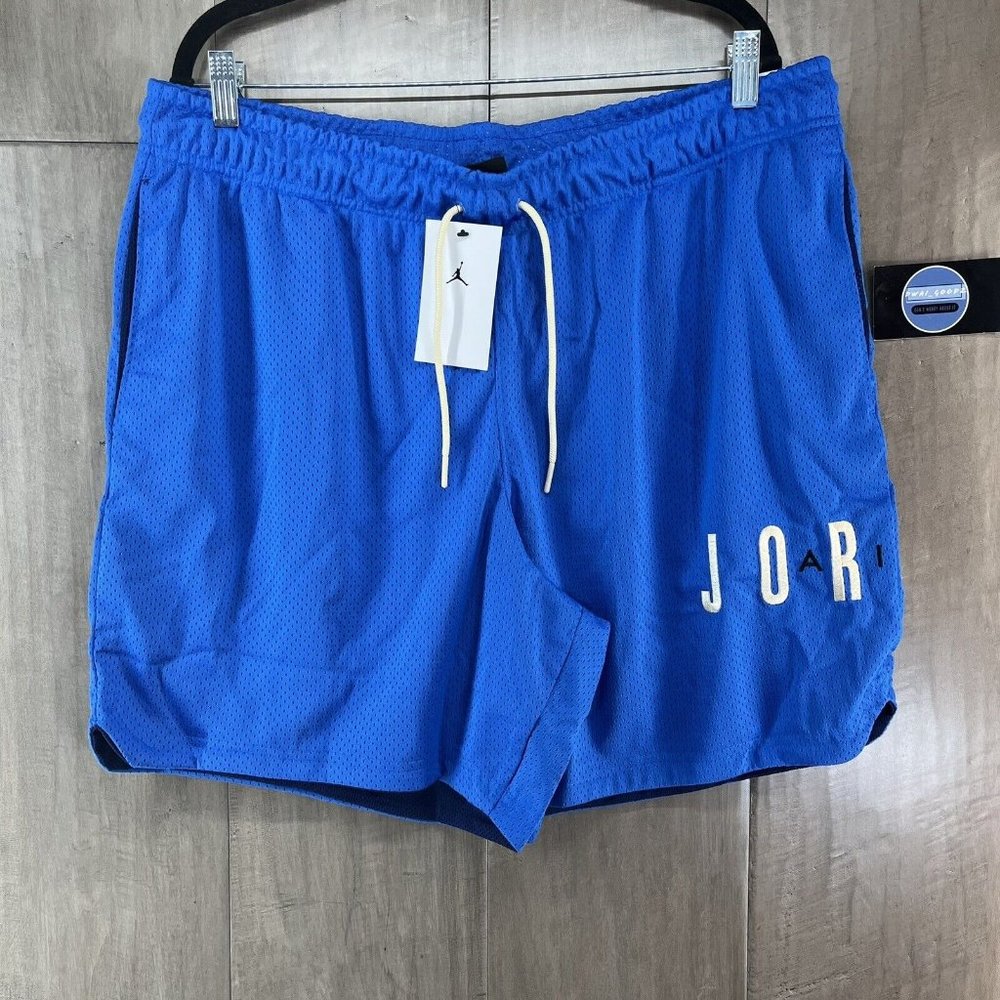 Nike Air Jordan Air Mesh Basketball Shorts Blue Men's Med XL XXL DV7742-403
